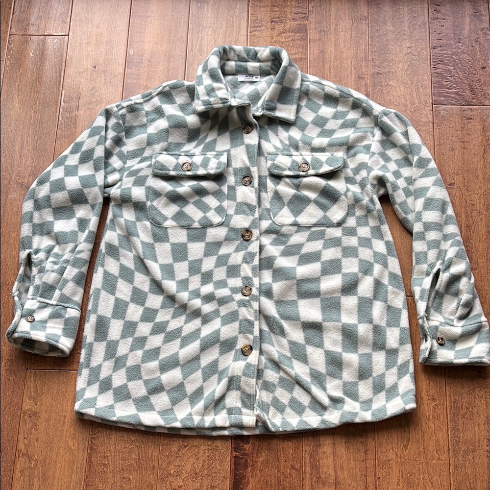 Green Checkered Sweater